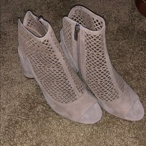 Vince Camuto Grey Suede Booties